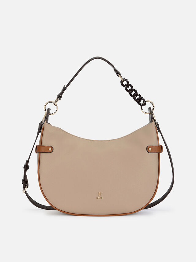 Clara Medium Shoulder Bag - Beige