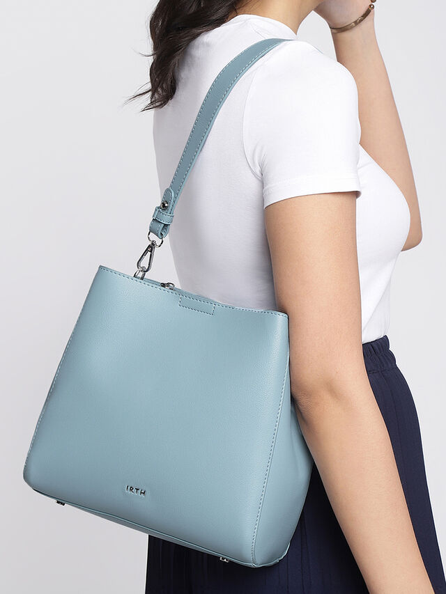 Hazel Shoulder Bag - Glacial Blue